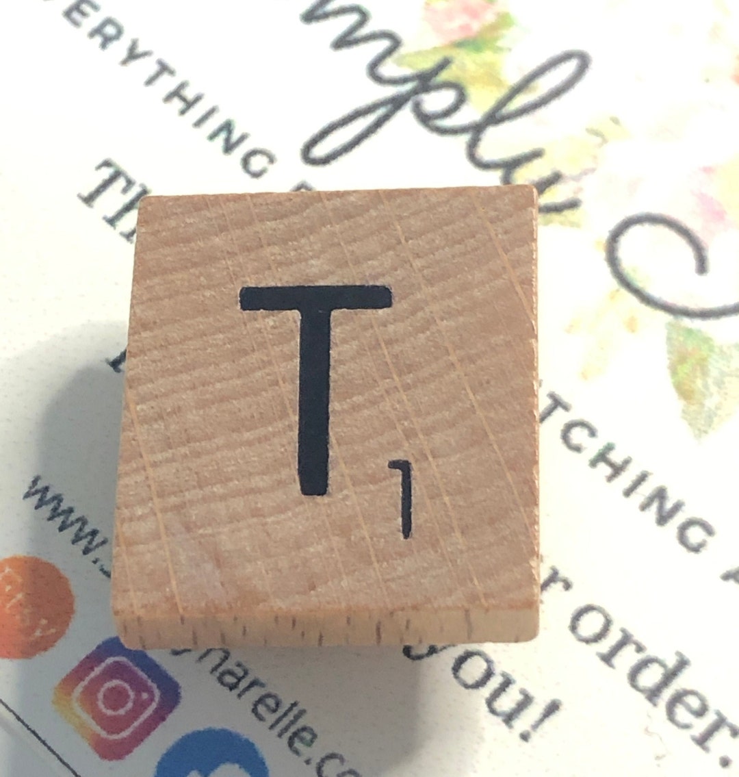 Scrabble Thread Needle Minder - Initial Scrabble Tile/thread Holder/ Parking Aid - Etsy