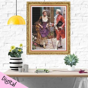 Atours - PDF - A French inspired Full Coverage  PDF Cross Stitch Chart - Pattern Keeper Compatible*