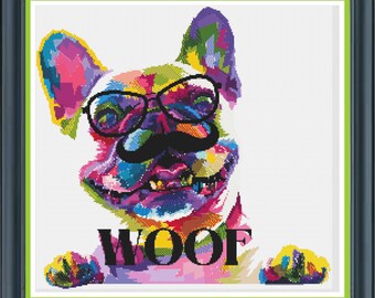 WOOF PDF Cross Stitch Chart Pattern Keeper Compatible*