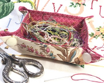 ORTS  Container / Thread Catcher - Pink Floral