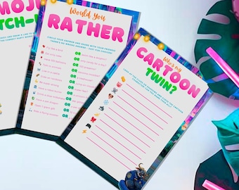 Zootopia Bundle Games: Zootropolis Printable Games template (Digital Download) – ZO03