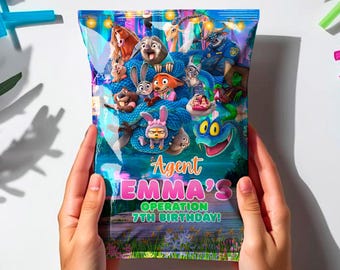 Plantilla para bolsa de papas fritas de Zootopia: Zootropolis (descarga digital) – ZO03