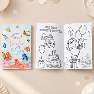 Nemo Birthday Coloring Book - Etsy