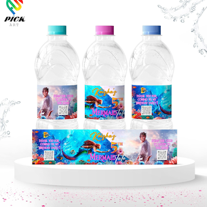 Ariel Birthday Water Bottle Sticker: Little Mermaid Decal (Digital Download) – LMM01 image 1