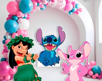 Lilo and Stitch Birthday Cutouts : Stitch PNG (Digital Download) – LYS01