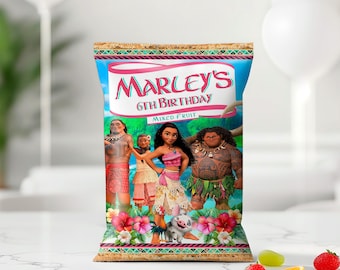 Moana Geburtstags-Frucht Snack Wrap: Maui Taschenvorlage zum Selbermachen (Digitaler Download) - MOA01