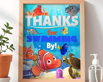 Poster di ringraziamento di Alla ricerca di Nemo: segnaletica oceanica (download digitale) – FIN01