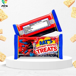 Spider Rice Krispies Wrap: Spiderman Bag Template (Digital Download) – SPD04