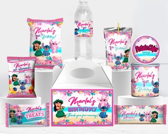 Lilo and Stitch Birthday Party Kit: DIY Favor Set (Digital Download) - LYS01