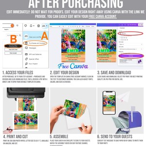 Zootopia Graduation Invitation: Zootropolis Prom Card template (Digital Download) – ZO02 image 7