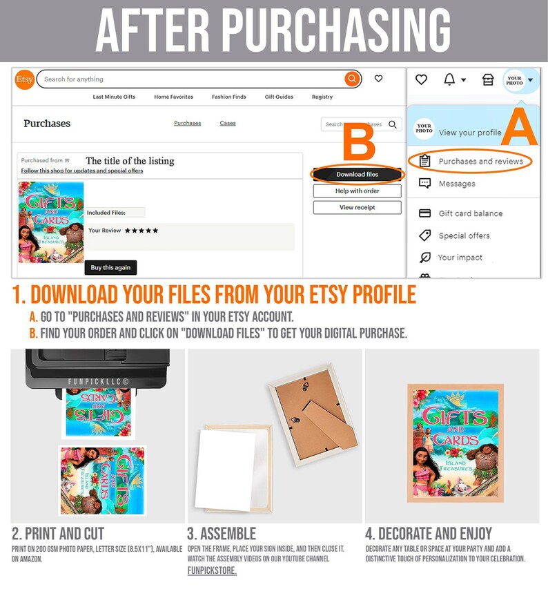 a screen shot of a website page with instructions