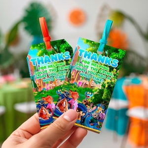 Zootopia Thank You Tags: Gift Favor Label Rectangle Square, (Digital Download) – ZO02