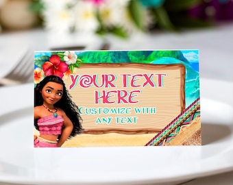 Moana-voedselverjaardagskaart: Maui Buffet-kaart voor doe-het-zelvers (digitale download) – MOA01