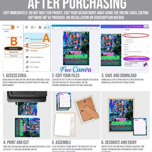 a screen shot of a computer screen with the text after purchasing