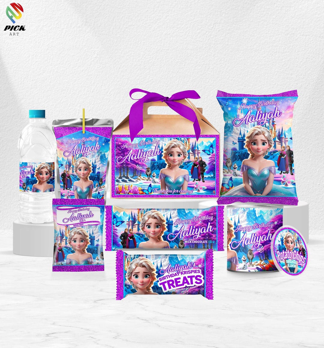 Frozen Birthday Bundle: Elsa Pack, Set of 8 (digital Download) – FRO02 ...