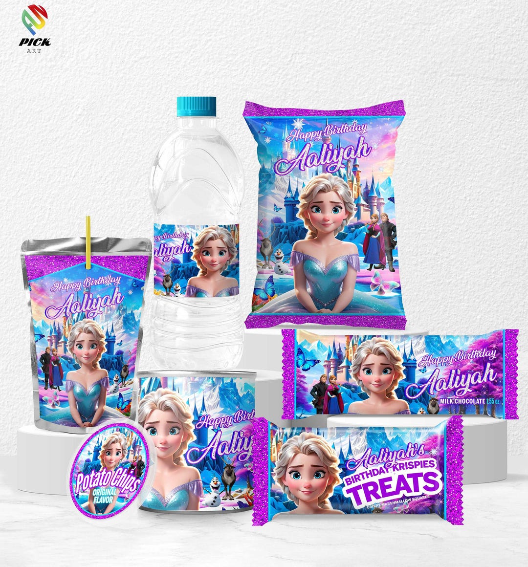 Frozen Birthday Bundle: Elsa Pack, Set of 6 (digital Download) – FRO02 ...