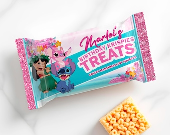 Lilo and Stitch Rice Krispies Treat Wrapper: DIY Party Favor (Digital Download) - LYS01