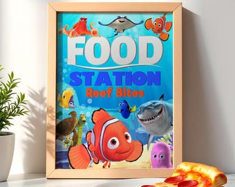 Finding Nemo Food Poster: Ocean Signage (Digital Download) – FIN01