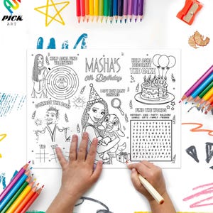 Wish Birthday Coloring page: Editable Asha coloring printable (Digital Download) – WIS01