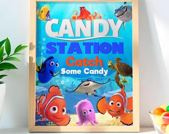 Finding Nemo candy Poster: Ocean Signage (Digital Download) – FIN01