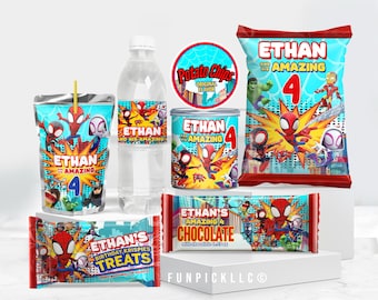 Spiderman Birthday Bundle: Spidey Kit, Set of 6 (Digital Download) – SPD03