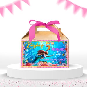 Ariel Birthday Water Bottle Sticker: Little Mermaid Decal (Digital Download) – LMM01 image 9