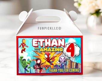 Spiderman Birthday Box Label: Spidey Sticker (Digital Download) – SPD03