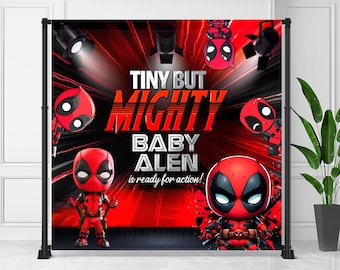 Deadpool Backdrop: Baby Shower Banner (Digital Download)  - DEA01