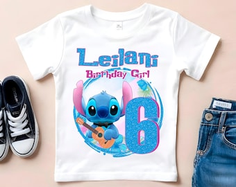 Lilo and Stitch Sublimation Design: Stitch birthday girl shirt (Digital Download) – STI01
