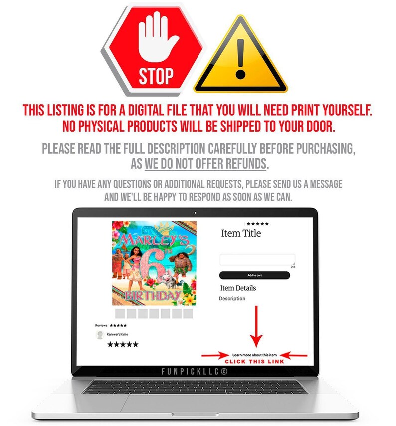 Banner de cumpleaños de Moana: Arte mural editable de Maui (descarga digital) – MOA01 imagen 2