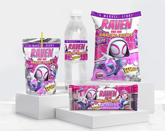 Spider Gwen Birthday Bundle: Spidey Kit for DIY, Set of 4 (Digital Download) – SPD09