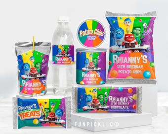 Inside Out 2 Birthday Bundle: Emotions Pack, Set of 6 (Digital Download) – INS03