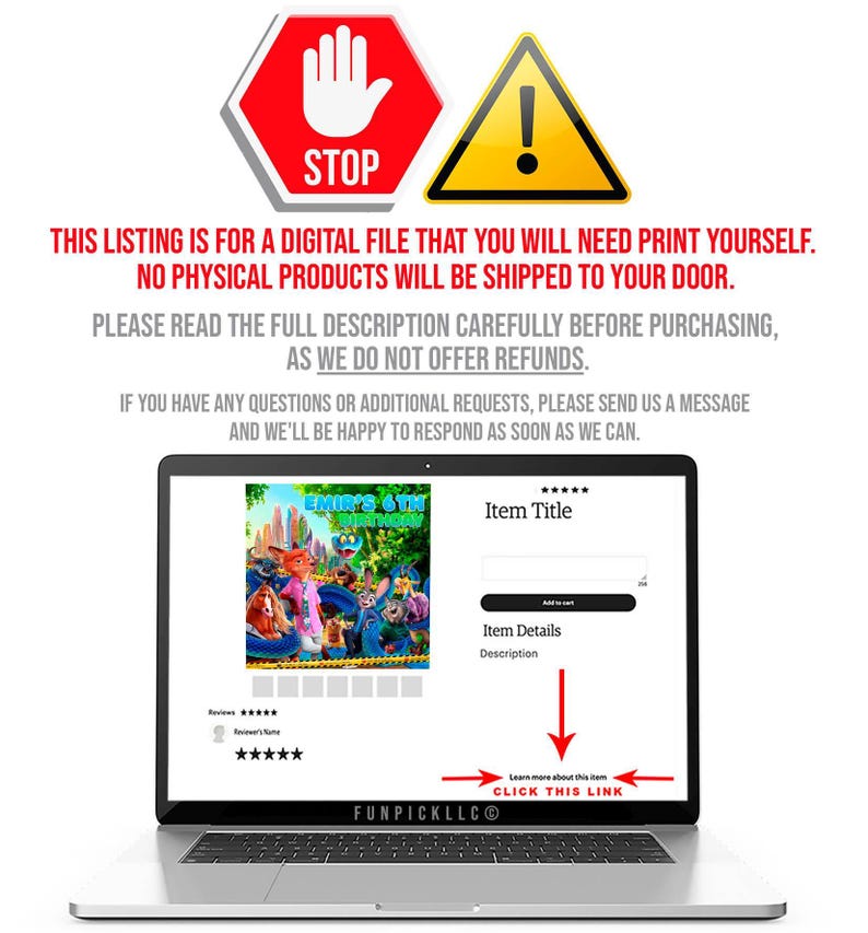 Fondo fotográfico de cumpleaños de Zootopia, pancarta de fiesta de animales de Zootrópolis (descarga digital) - ZO02 imagen 6