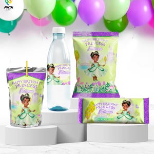 Tiana Princess Birthday Bundle: Princess and the frog Pack, Set of 4 (Digital Download) – TIA01