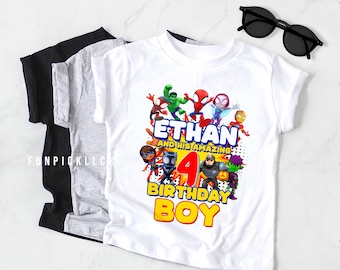 Spiderman Birthday Sublimation Design: Spidey Boy shirt (Digital Download) – SPD03