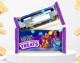 Wish Birthday Rice Krispies Wrap: Asha Bag Template (Digital Download) – WIS01