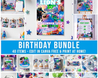 Elio Birthday Party Kit: Movie Theme, 40 Items (Digital Download) - ELI01