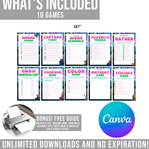 what's included in this game is a free printable