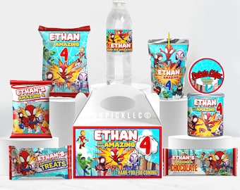 Spiderman Birthday Bundle: Spidey Kit, Set of 8 (Digital Download) – SPD03