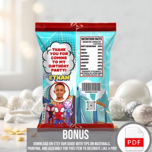 a bag of birthday cake mix on a table