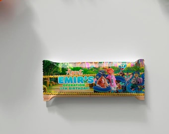 Zootopia Candy Bar Wrapper: Judy Hopps Nick Wilde Party Favor, (Digital Download) – ZO02