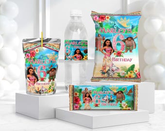 Moana Verjaardagspakket: Maui Kit voor DIY, Set van 4 (Digitale Download) – MOA01