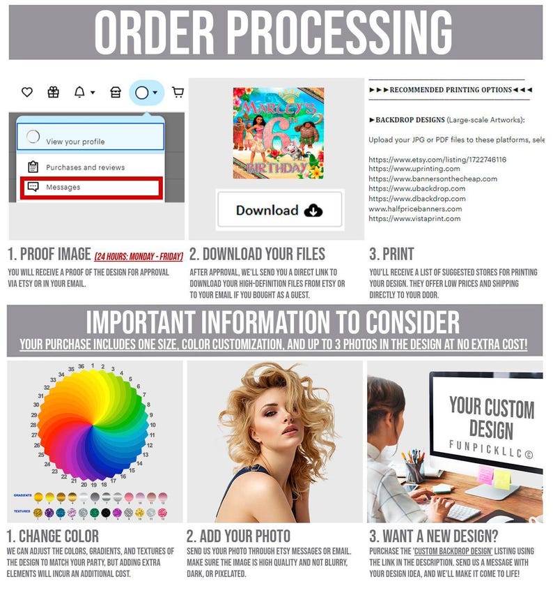 Banner de cumpleaños de Moana: Arte mural editable de Maui (descarga digital) – MOA01 imagen 6