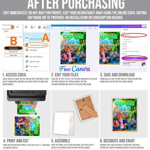 a computer screen with instructions for how to use a printer