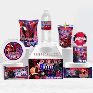 Spider Birthday Bundle: Spiderman Kit, Set of 8 (Digital Download) – SPD02