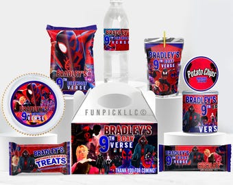 Spider Birthday Bundle: Spiderman Kit, Set of 8 (Digital Download) – SPD02