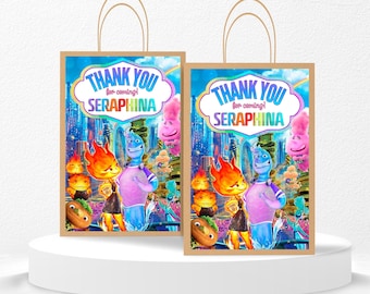 Elemental Bag Label: Fire and Water Sticker (Digital Download) – ELE01