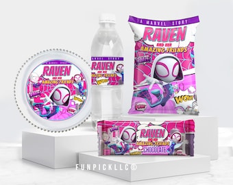 Spider Gwen Birthday Bundle: Spidey Kit for DIY, Set of 4 (Digital Download) – SPD09