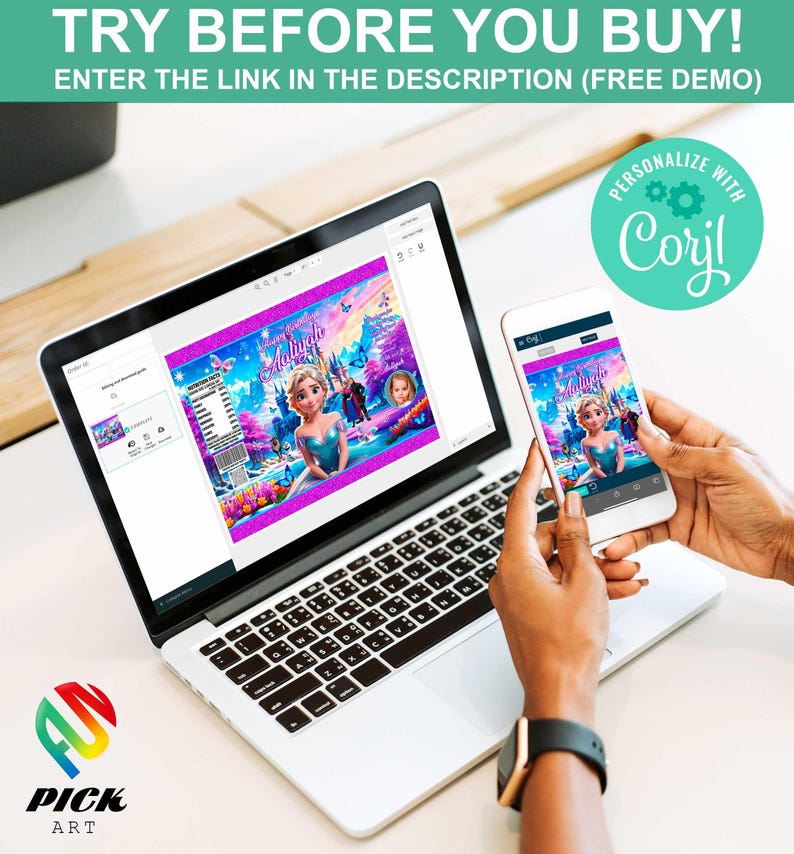 a person holding a cell phone next to a laptop