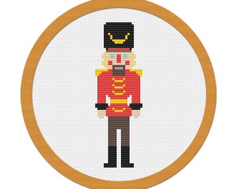 Cross Stitch Pattern - Nutcracker - Christmas Holiday - PDF File Instant Download